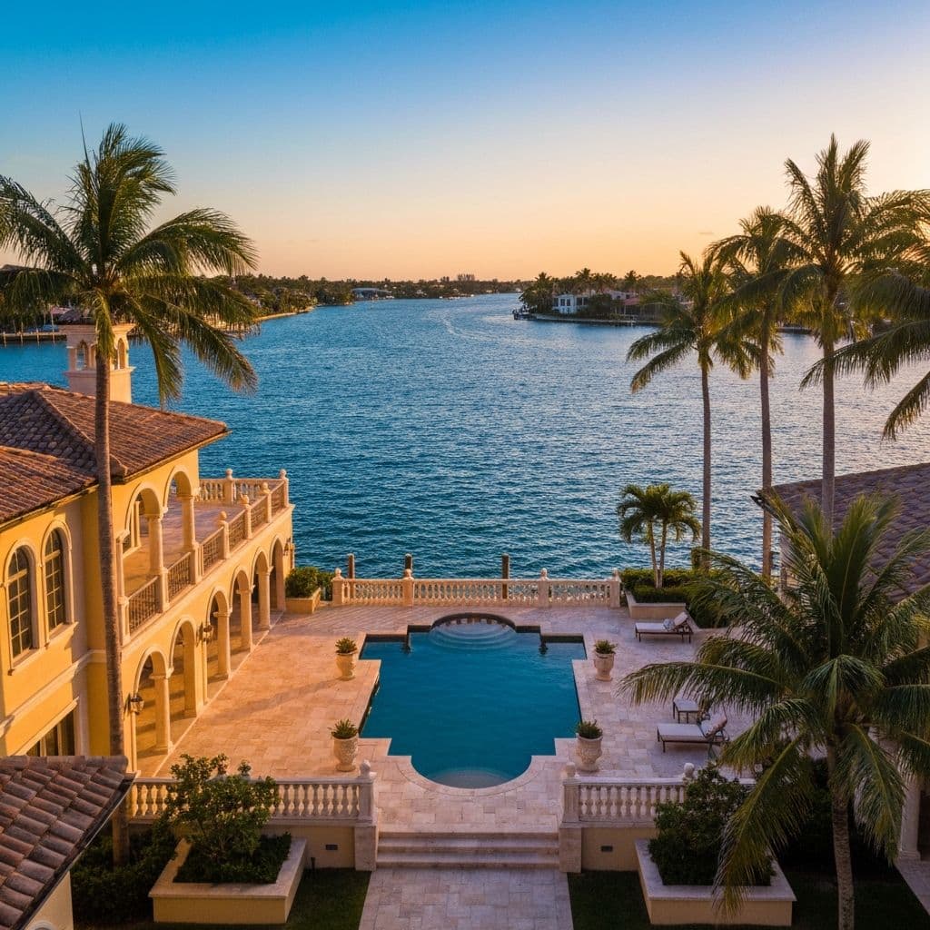 Luxury waterfront property in Florida