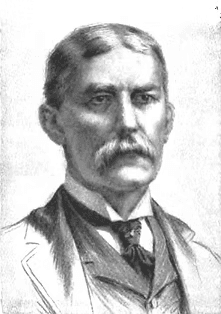 Portrait illustration of Henry Flagler, co-founder of Standard Oil and developer of Florida's East Coast Railway